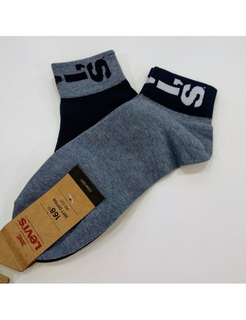 levis mid cut lazy sock blue