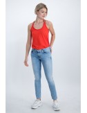 camiseta de tirante poppy red garcia jeans