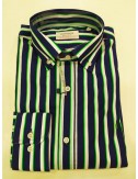 camisa de rayas verde fluor Hattrick