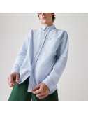 camisa regular fit de algodon oxford liso Lacoste