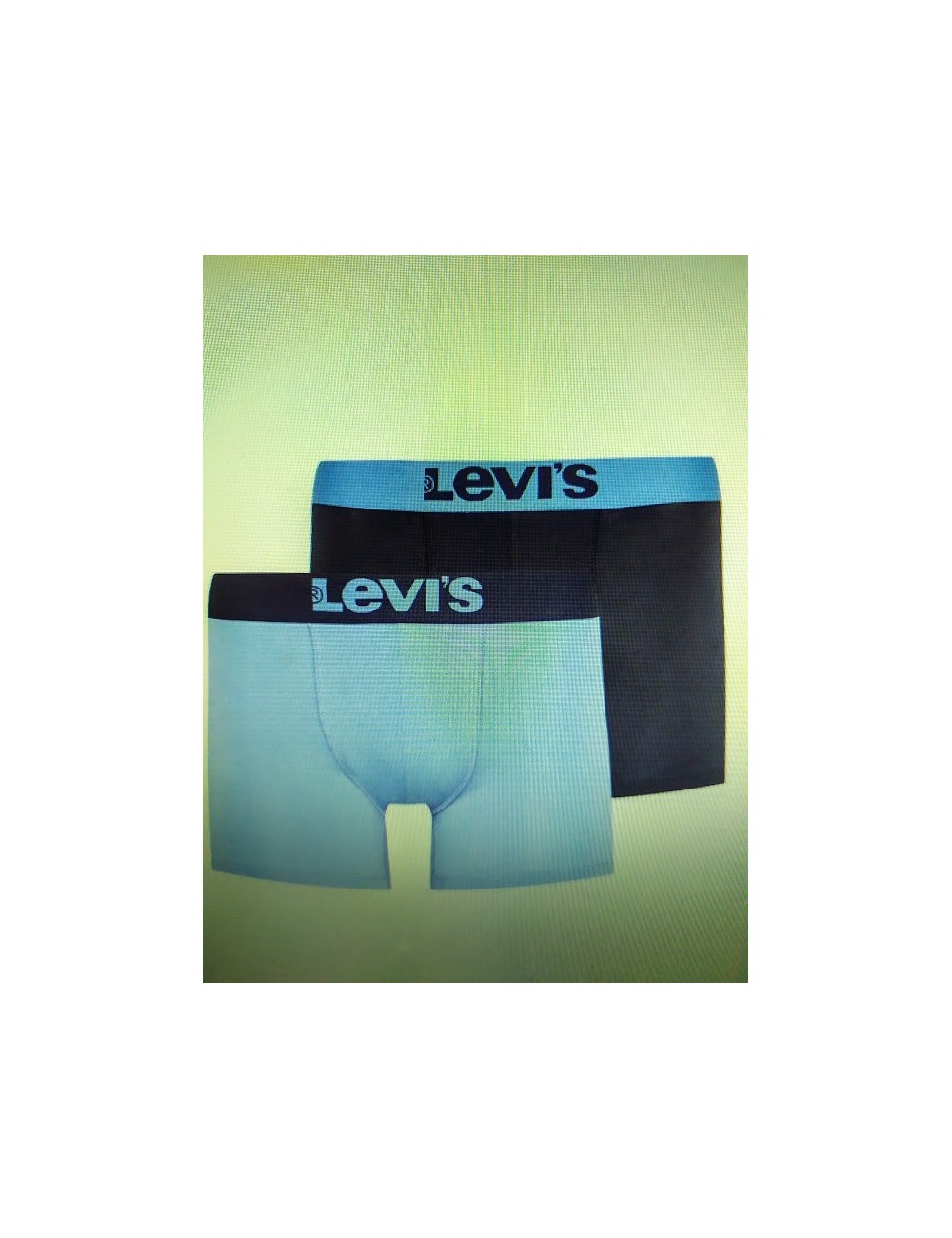 levis men solid basic boxer 2p blue combo