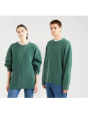 levis battery crewneck sweater pineneedle
