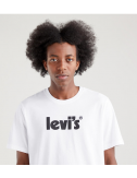 levis ss relaxed fit tee poster logo white