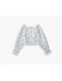 levis daphne scrunchie blouse starburst cool dusk