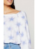 levis daphne scrunchie blouse starburst cool dusk