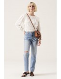 Blusa blanca con calados garcia Jeans