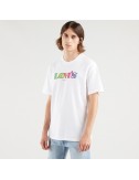 levis ss relaxed fit tee poster gradient white