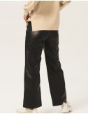 pantalon de ecopiel negro garcia jeans