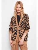chaqueta larga animal print gaudi fashion