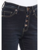 jeans indigo cropped straight gaudi fashion