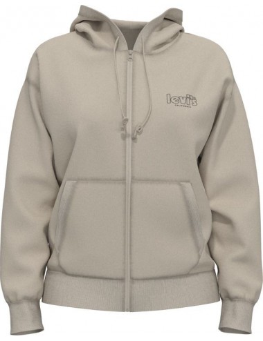 levis graphic standard zip hoodie premiun poster logo whitecap gray