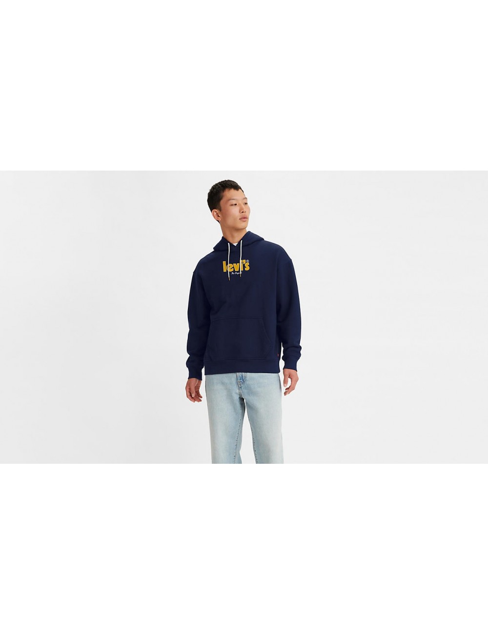 levis relaxed graphic holiday poster hoodie naval academy
