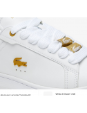 deportivo carnaby pro 123 wht/gold lacoste