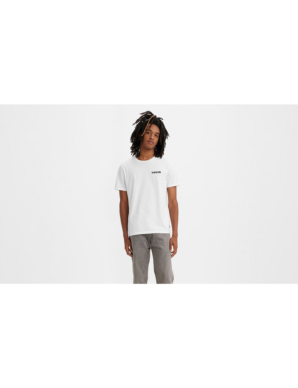 levis graphic crewneck tee bw patch fill white