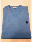 Jersey teal azul cielo con bordado contrastado US Polo