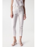 pantalon chino de lino blanco salsa jeans
