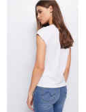 camiseta blanca cofee confidence gaudi fashion