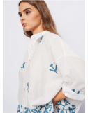 camisa bordada en muselina de lagodon Gaudi fashion