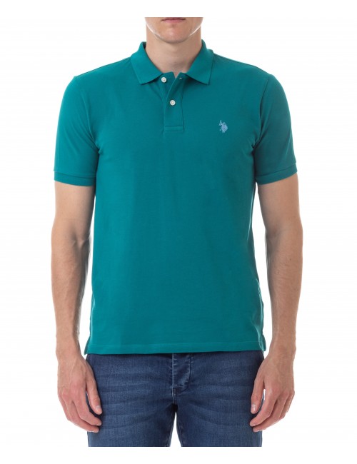polo liso turquesa Us Polo assn