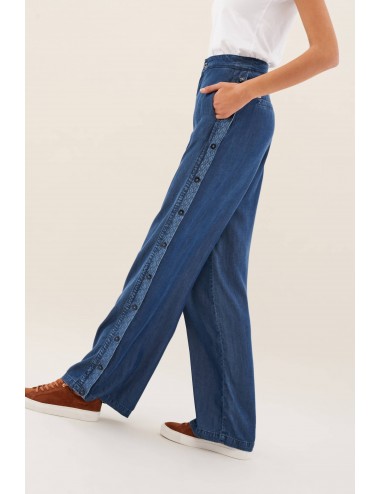 Pantalon tencel con tira lateral Salsa Jeans